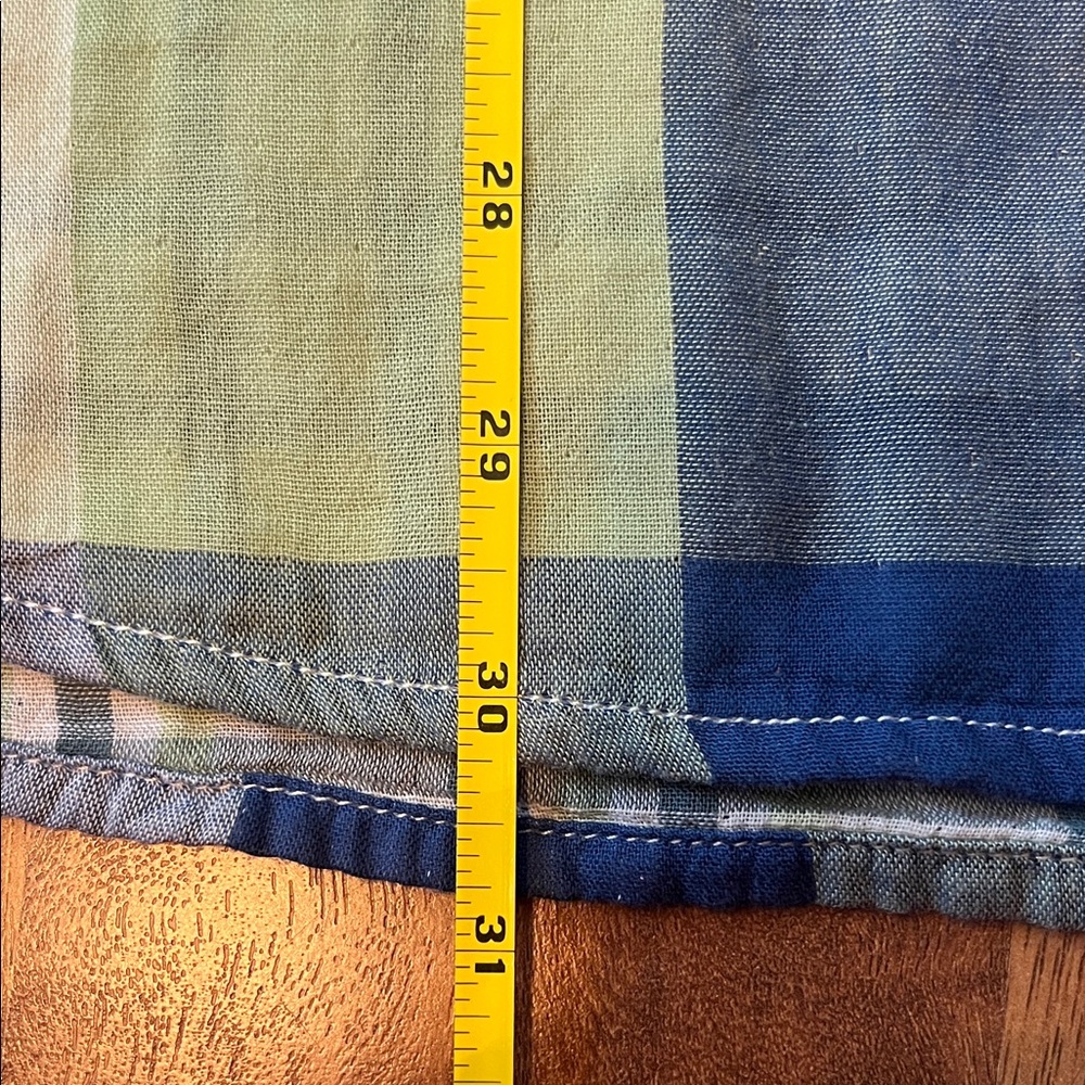 Like new Lucky Brand Men's Casual Plaid Shirt in Blue and Green - Picture 10 of 16